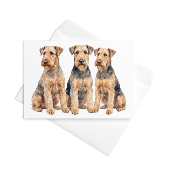 Vikt kort med airedaleterrier