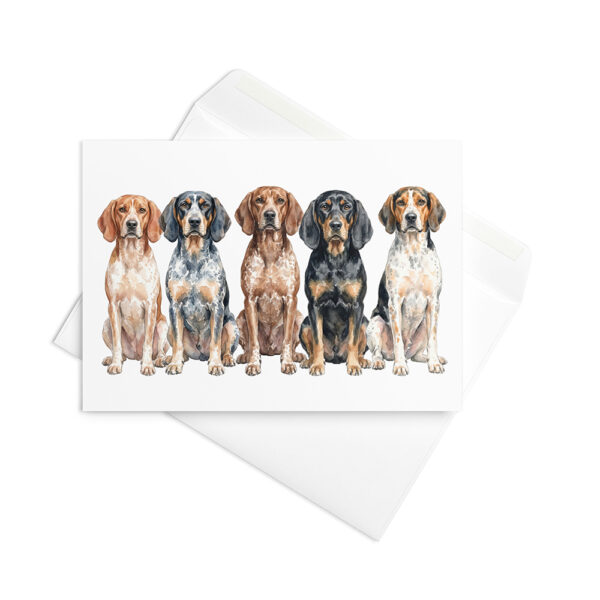 Vikt kort med american english coonhound