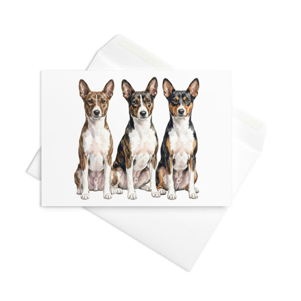 Vikt kort med basenji