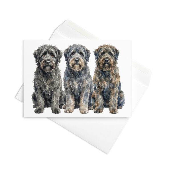 Vikt kort med bouvier des flandres