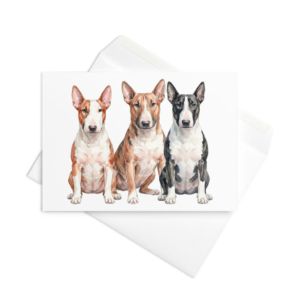 Vikt kort med bullterrier