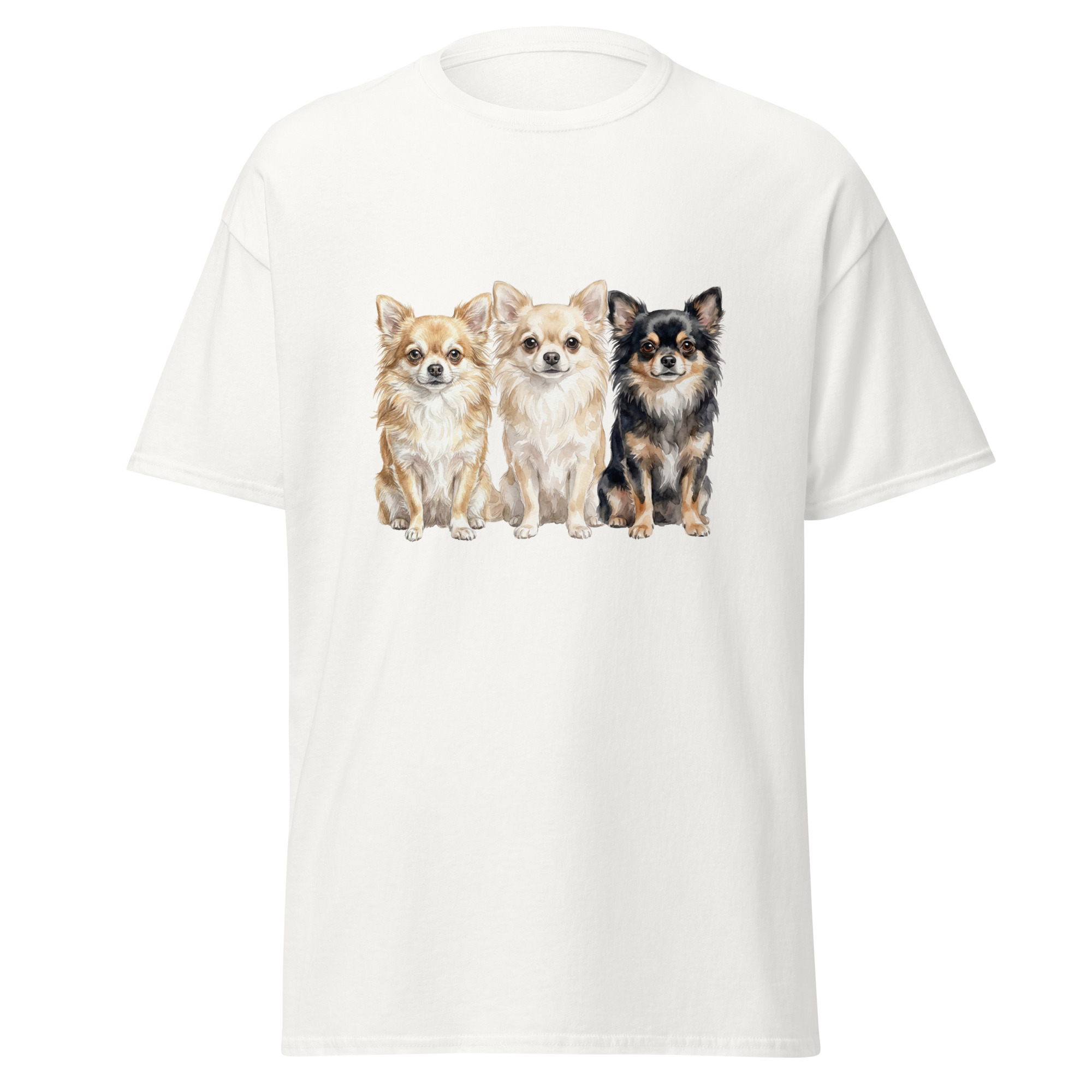 T-shirt chihuahua, långhårig
