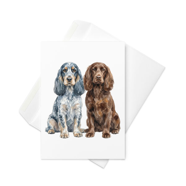 Vikt kort med field spaniel