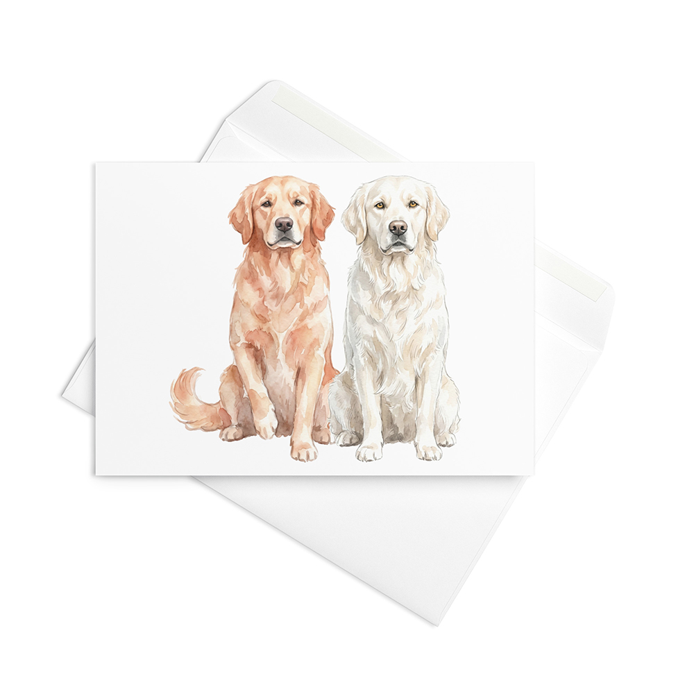 Vikt kort med golden retriever